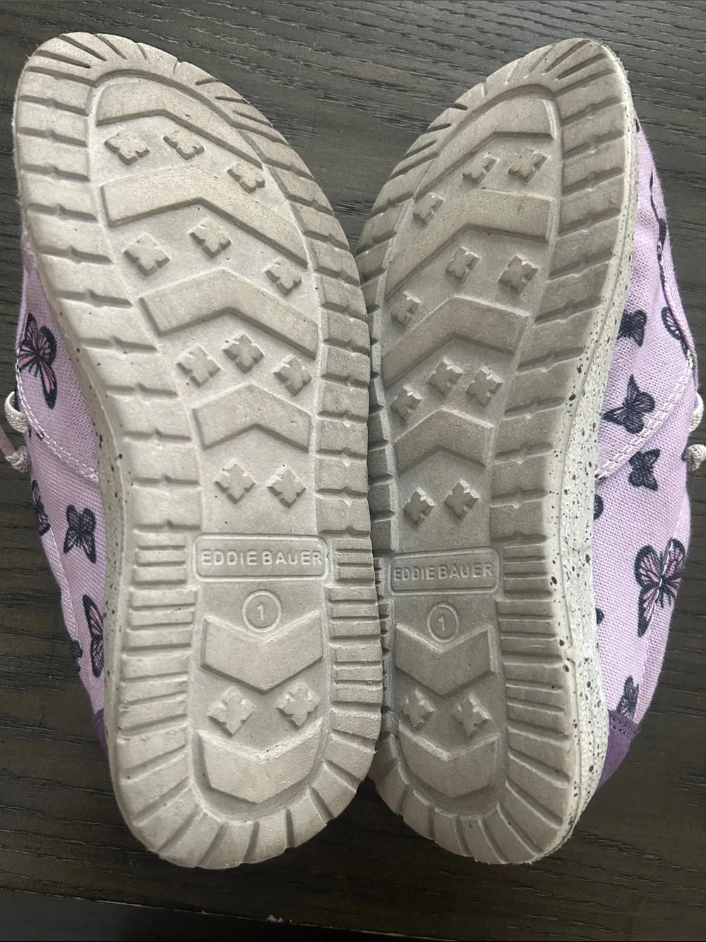 Eddie Bauer Kids' Lavender Butterfly Canvas Shoes